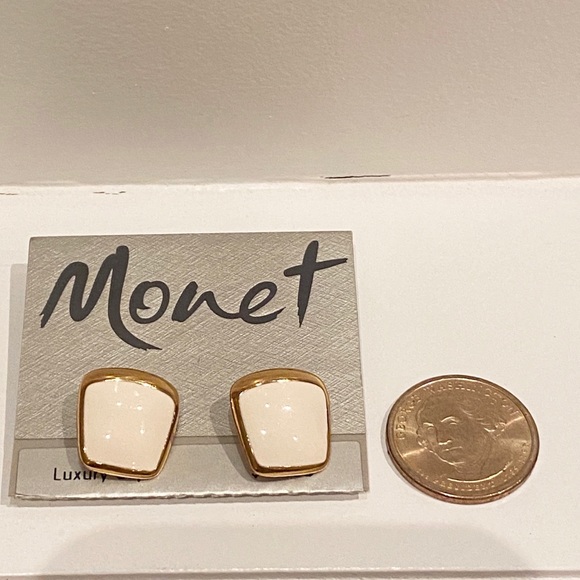 VINTAGE Monet Earnings. NEVER WORN. NWT - Picture 3 of 5